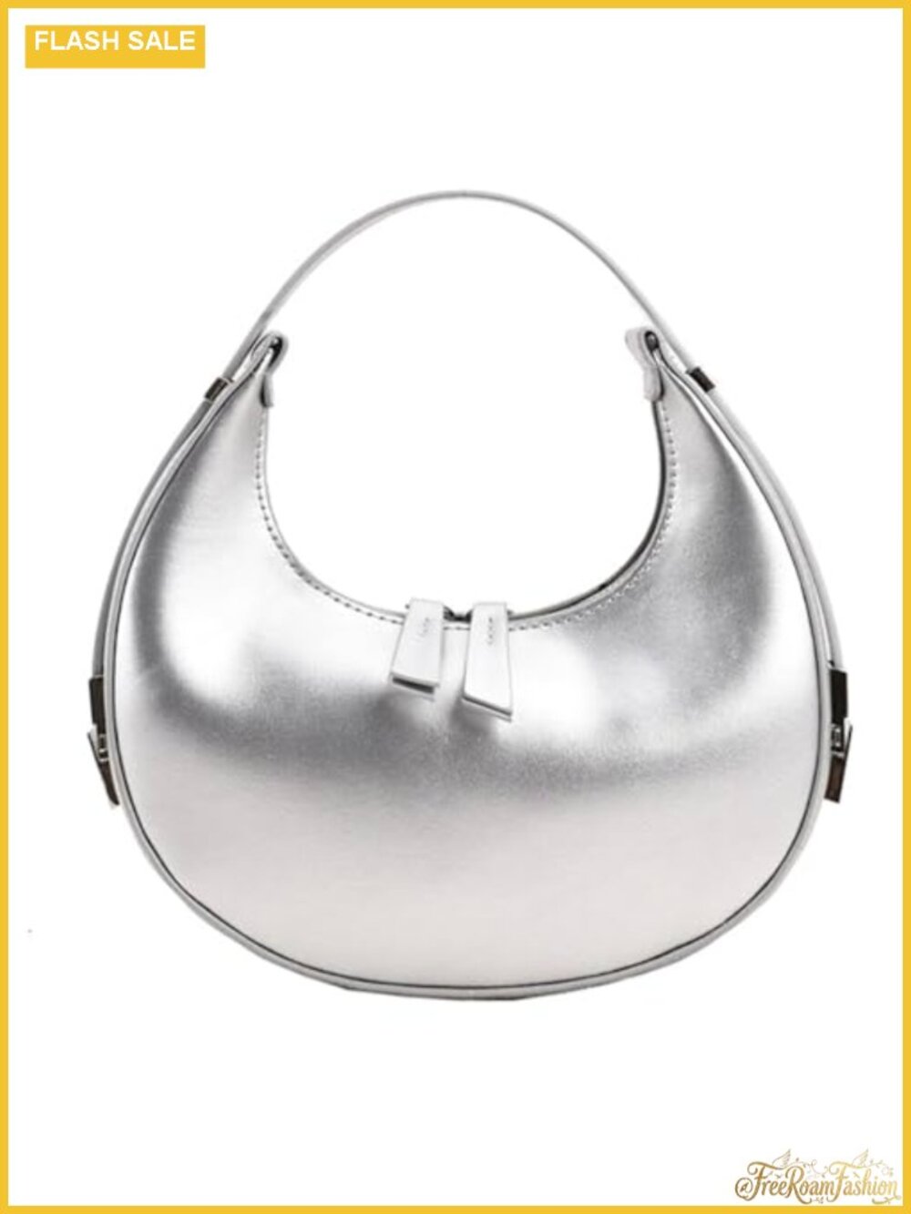 Small Cute Hobo Shoulder Bag Double Zipper PU Leather Clutch Handbag for Women